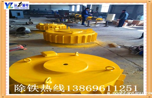 铲齿挖齿650圆盘悬挂式粉料电磁除铁器 铲齿挖齿650圆盘悬挂式粉料电磁除铁器