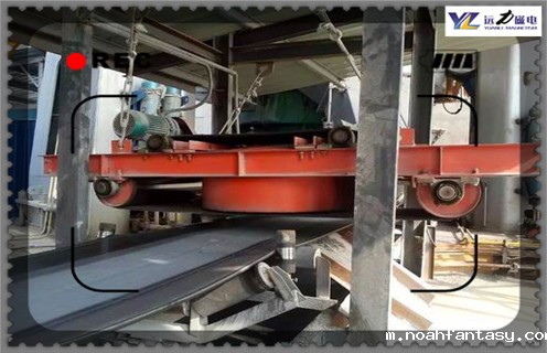 自卸式电磁除铁器，原平RCDD-20自卸式电磁除铁器图片安装工作视频_国家标准_干式轻型原平RCDD-20自卸式电磁除铁器图片型号