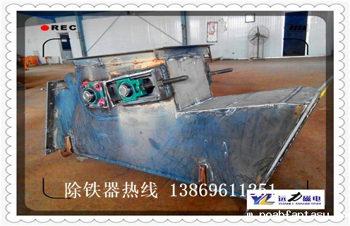 管道自动永磁除铁器，重庆管道式自动永磁除铁器价格_远力重庆管道式自动永磁除铁器12000高斯_可定制工作原理_安装示意图