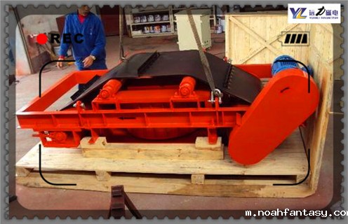 电磁自卸式除铁器，天津电磁自卸式除铁器_天津电磁自卸式除铁器厂家配件_型号及工作视频