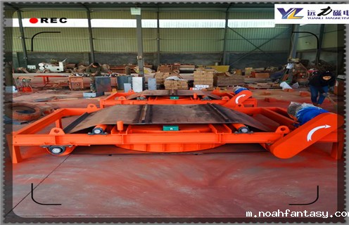 油冷电磁除铁器，浙江油冷电磁自卸式除铁器订做_浙江油冷电磁自卸式除铁器订做厂家配件_型号及工作视频