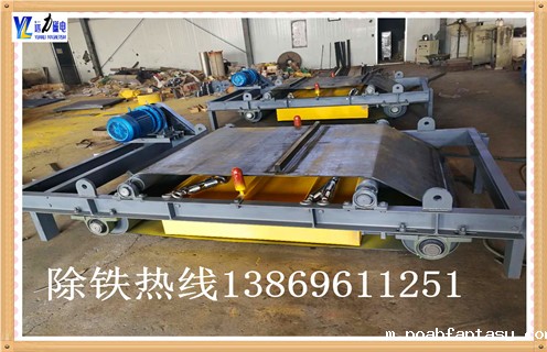 电磁自卸式除铁器，福建电磁自卸式除铁器吸8公斤_福建电磁自卸式除铁器吸8公斤厂家配件_型号及工作视频