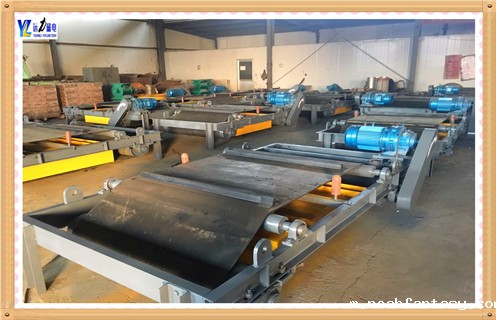 自卸式除铁器手动强磁吸铁石自动落铁拾铁器拾铁销,潍坊远力磁电生产的rcy型永磁自卸式除铁器概述是一种永磁材料,而不是电磁线圈产生的强大的吸引力,高效,环保,节能的设备除了铁.该系列产品配备各种类型的皮带输送机,振动输送机,切割管道等输送设备配套使用.可以去除混合在非磁性材料中的重量0.1-25kg的铁磁材料,以保证下一工艺设备(磨床,破碎机等)正常安全运行.远力生产的此项产品广泛应用于水泥,火力,矿山,陶瓷,非金属矿产,冶金,化工,玻璃,造纸,建筑材料,糖,食品等行业.在各种恶劣环境下,长期无故障运行. 一.rcy型永磁自卸式除铁器概述特点 1,采用计算机模拟磁路设计,磁场分布不合理,磁导率深度. 2,磁选机比电磁磁选机简单,无励磁功率,无需冷却系统. 3,节能,故障率低. 4,操作简单,操作安全可靠. 5,其技术指标符合JB / T8711-1998标准.